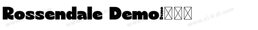 Rossendale Demo字体转换